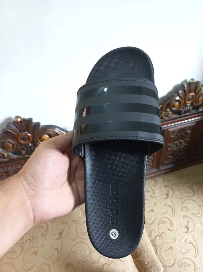 Adidas Adilette Comfort Slides Black-SneakKicks - Sneak Kicks