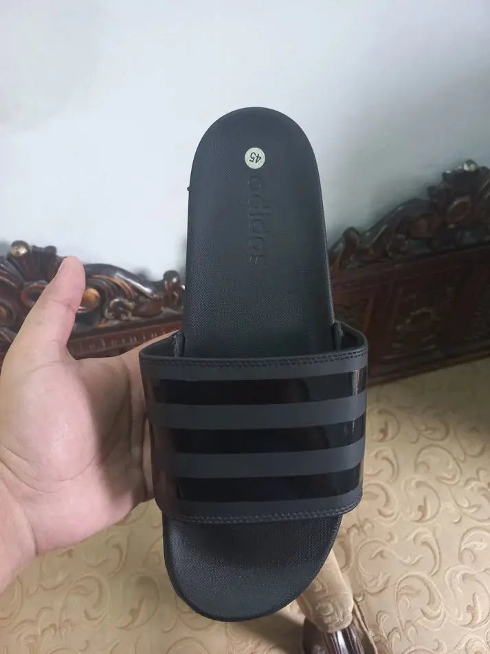 Adidas Adilette Comfort Slides Black-SneakKicks - Sneak Kicks