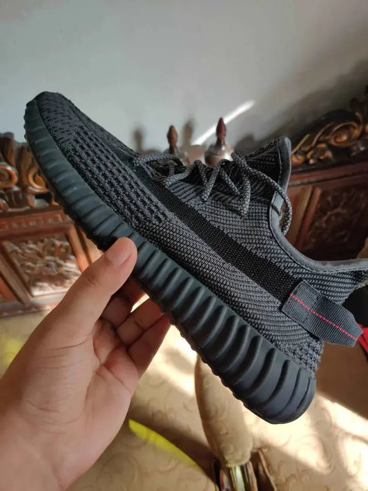 Adidas Yeezy 350 V2 Black(Laces Reflective) - Sneak Kicks