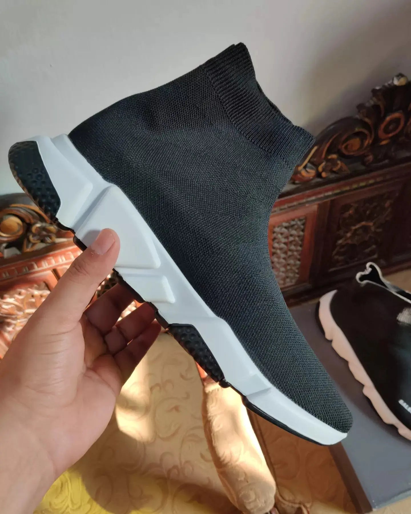 Balenciaga Speed Trainers White Black - Sneak Kicks