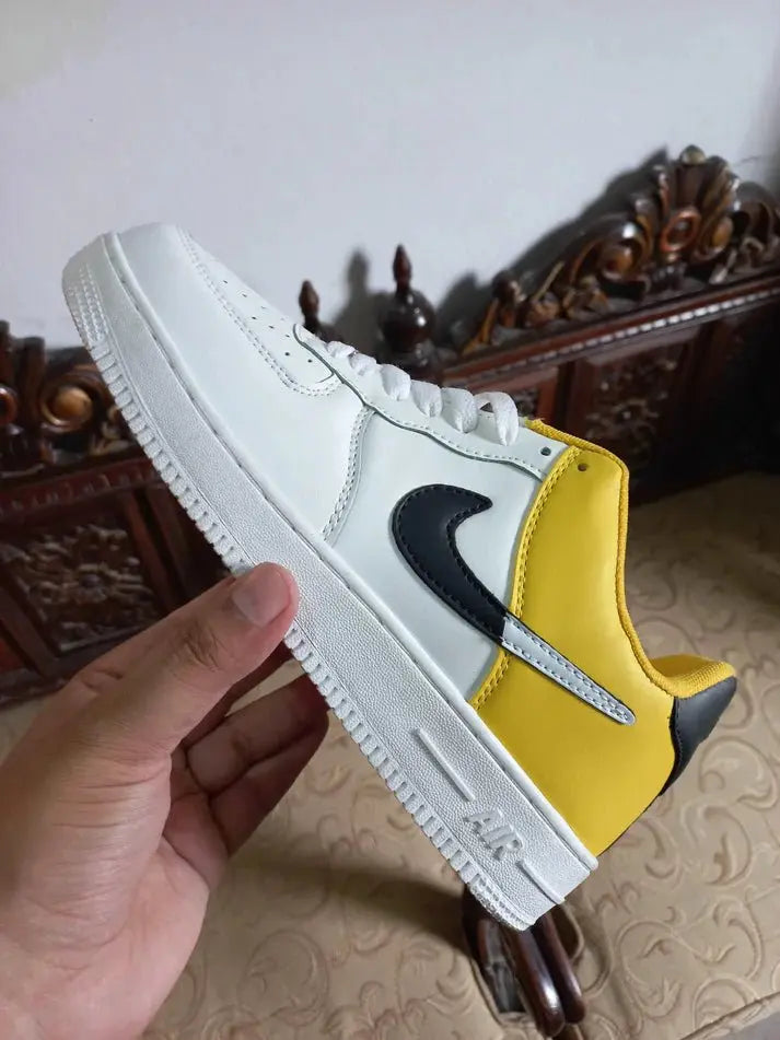 Nike Air Force 1 Low NBA City Edition White Gold Sneak Kicks