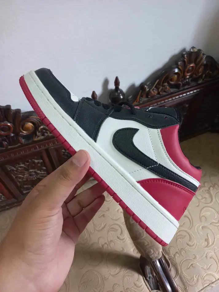 Nike Low Bred Toe: The Air Jordan 1 Low Bred Toe Sneakers â Sneak Kicks