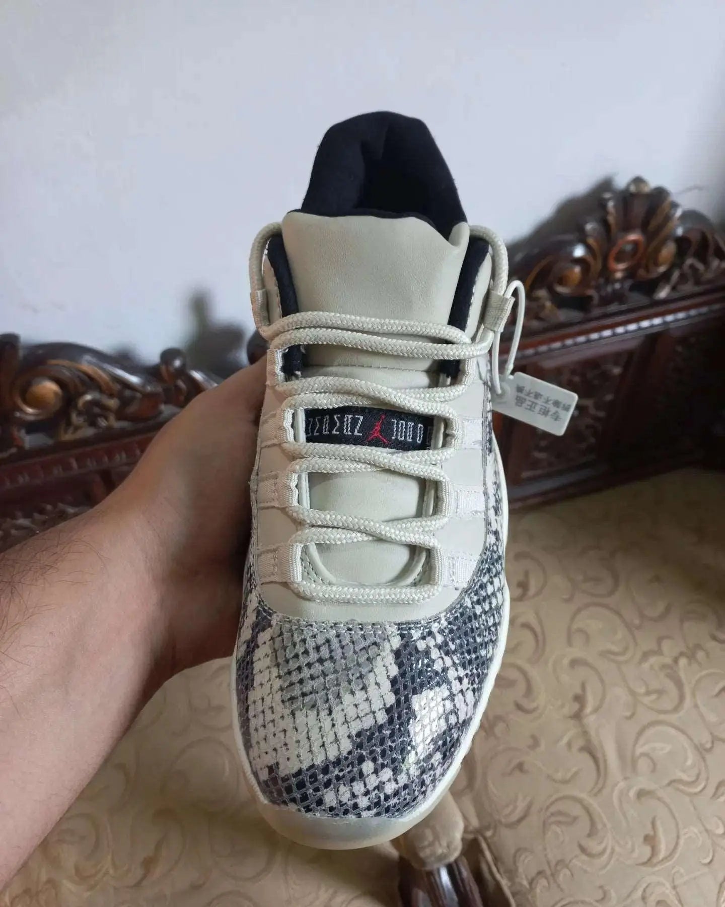 Nike Air Jordan 11 Snake Light Bone - Sneak Kicks
