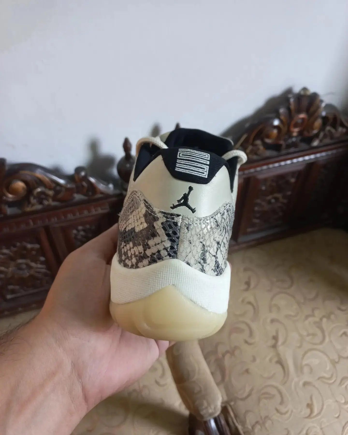 Nike Air Jordan 11 Snake Light Bone - Sneak Kicks