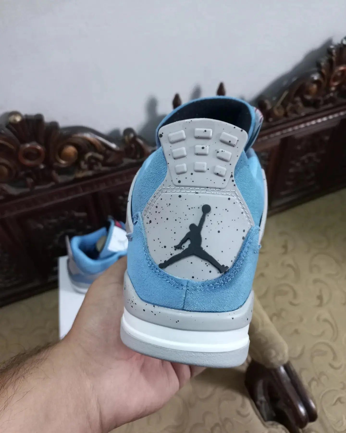 Nike Air Jordan 4 Retro University Blue(Suede) - Sneak Kicks