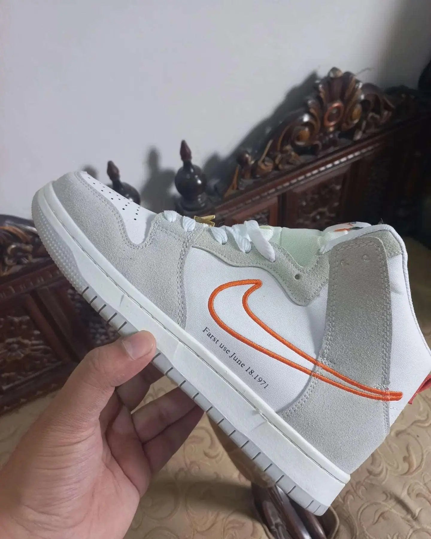 Nike SB Dunks High First Use Pack White Orange - Sneak Kicks