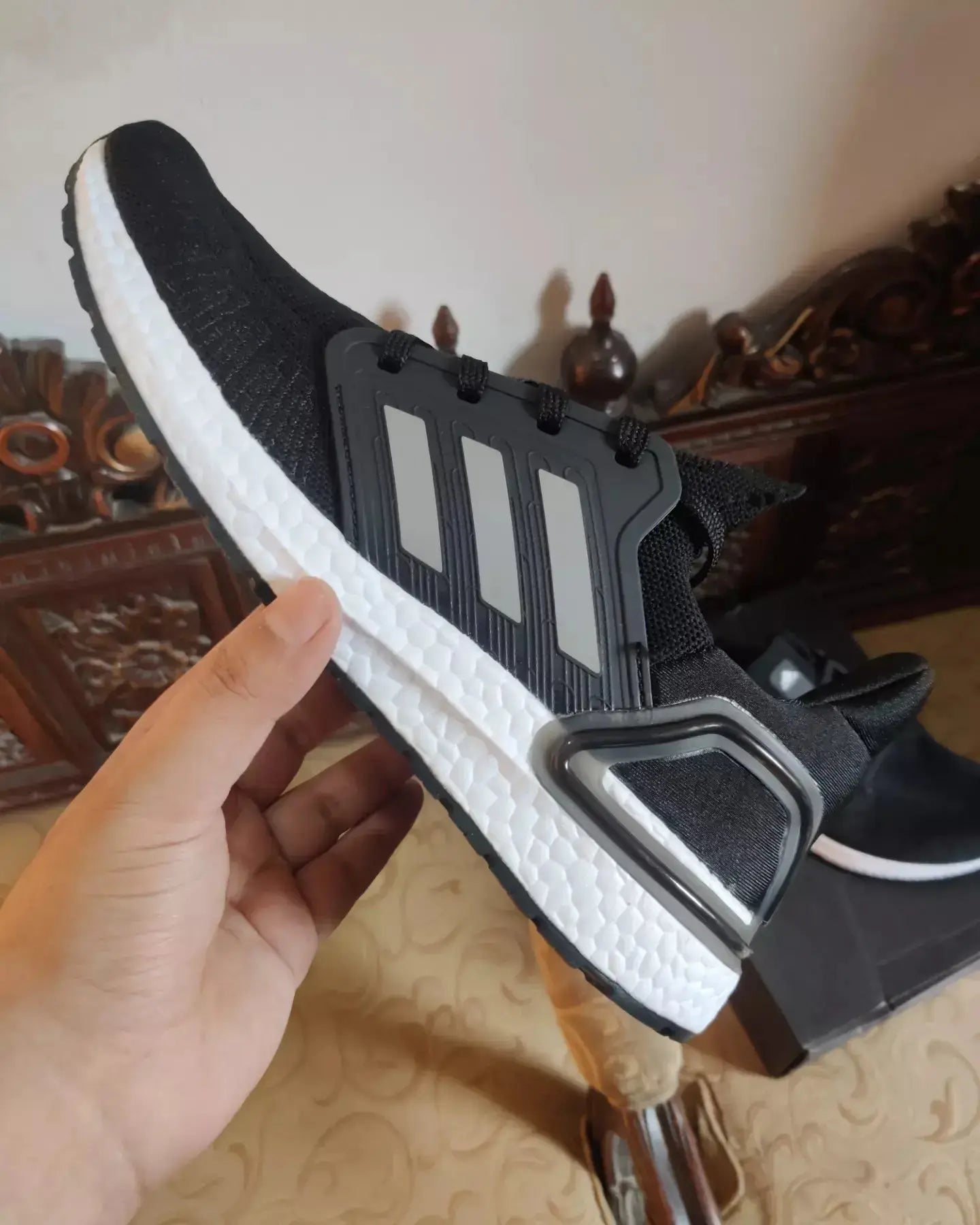 Adidas UltraBoost 20's Black/Silver-Sneak Kicks - Sneak Kicks