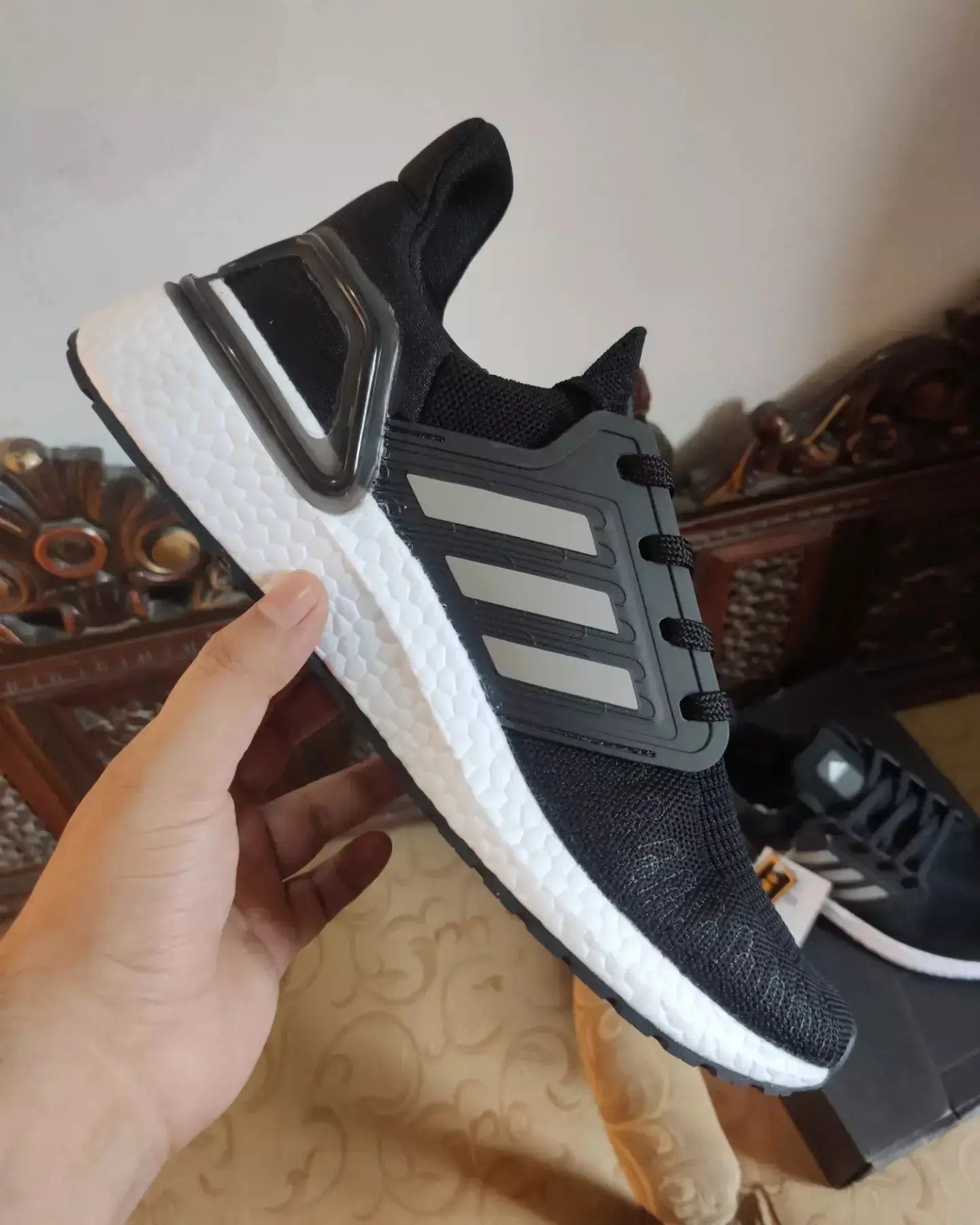 Adidas UltraBoost 20's Black/Silver-Sneak Kicks - Sneak Kicks