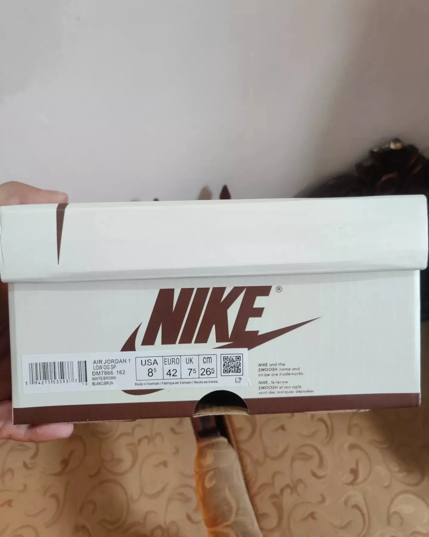 Travis Scott X Nike Air Jordan 1 Low Cactus Jack Mocha Sneak Kicks