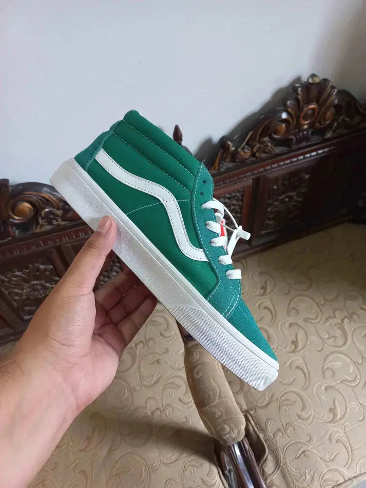 Vans SK8-HI Reissue Canvas Verdant Green Marshmallow Sneak Kicks