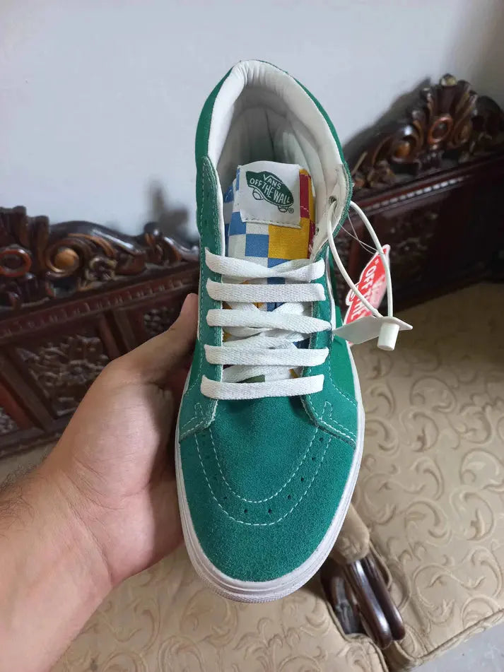 Vans SK8-HI Reissue Canvas Verdant Green Marshmallow Sneak Kicks