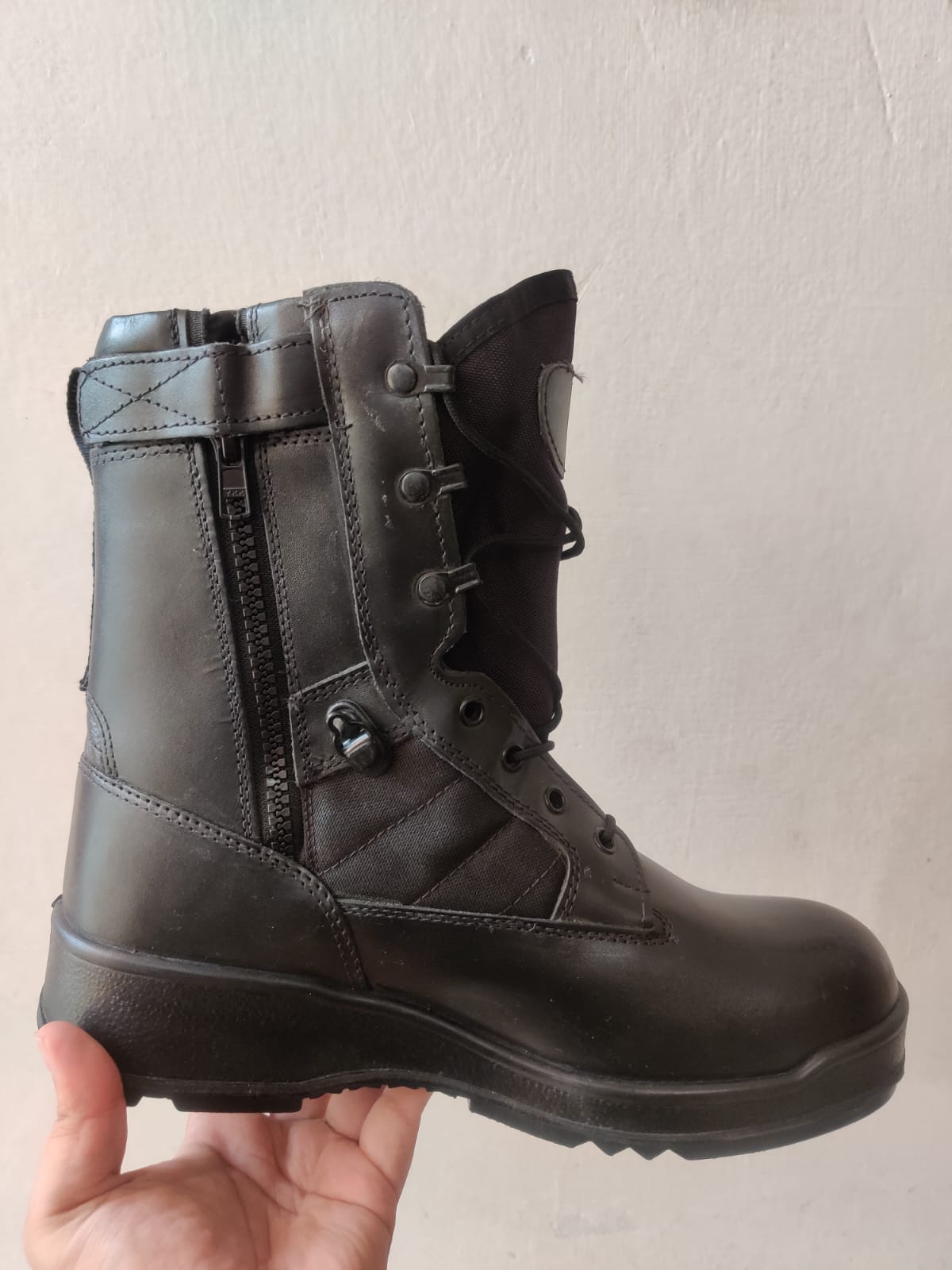 Troopsol Black Tactical With Zip Sneak Kicks