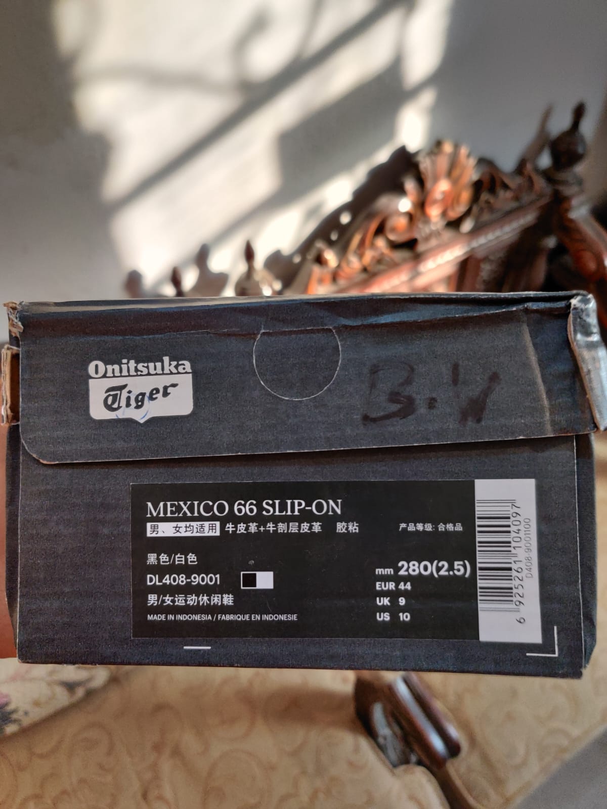 Asics Onitsuka Mexico 66 White Black Investor