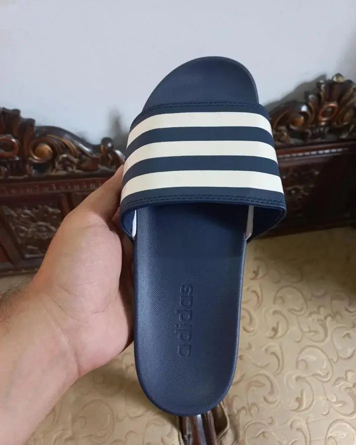 Adidas Adilette Comfort Slides Blue-SneakKicks - Sneak Kicks