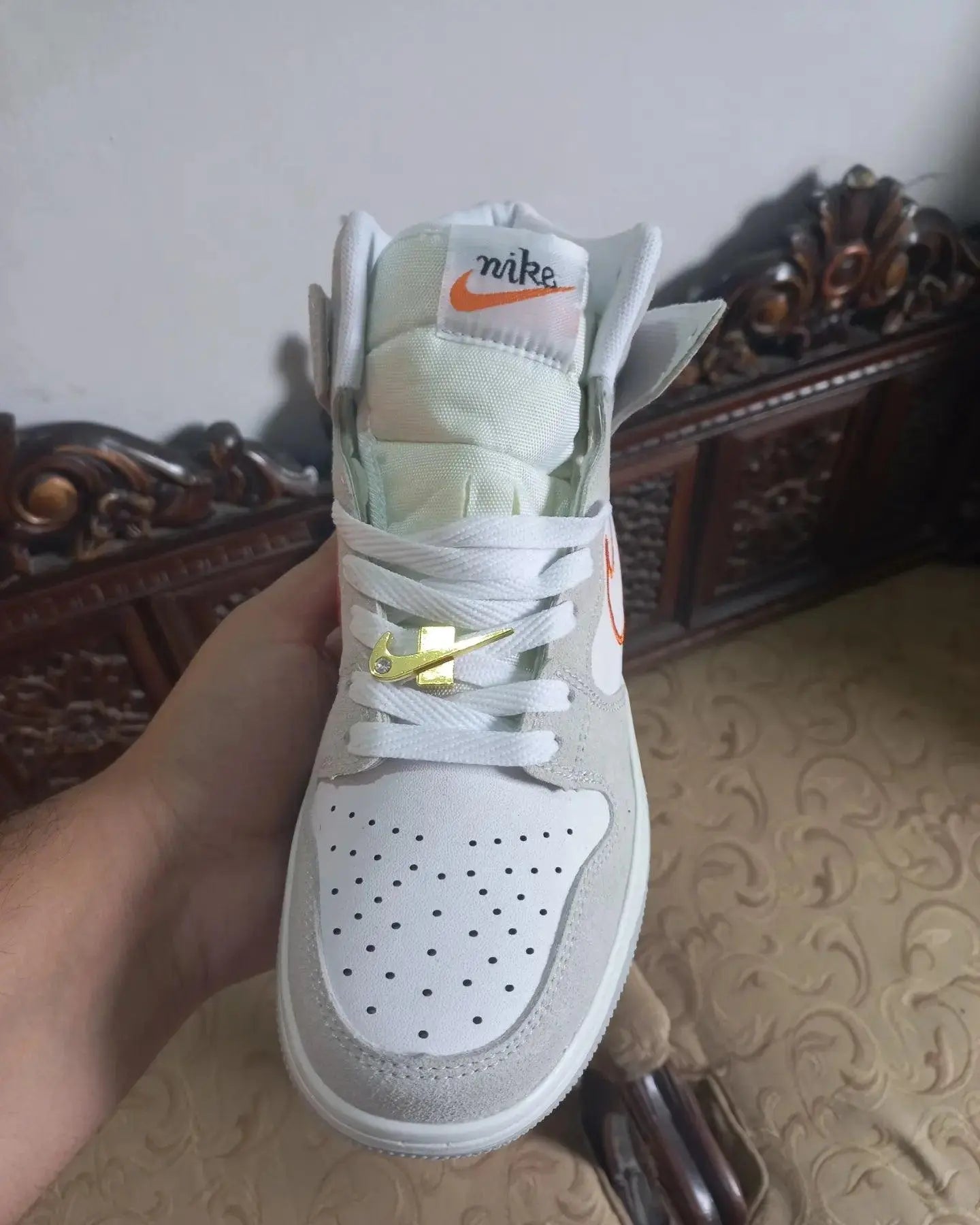 Nike SB Dunks High First Use Pack White Orange - Sneak Kicks
