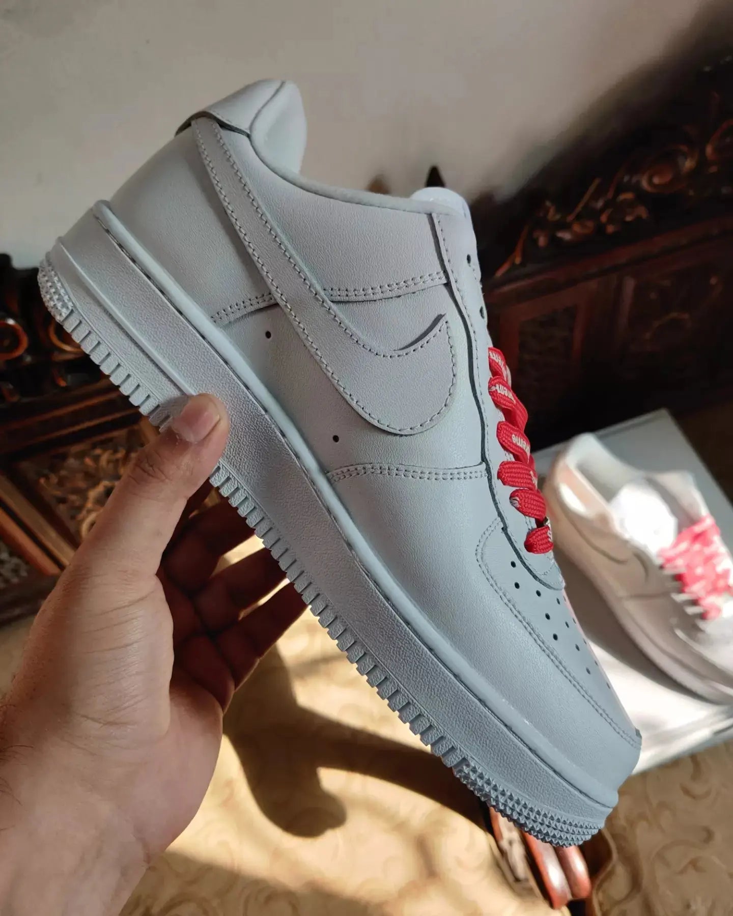 Supreme X Nike Air Force 1 Low 07 Triple White Sneak Kicks