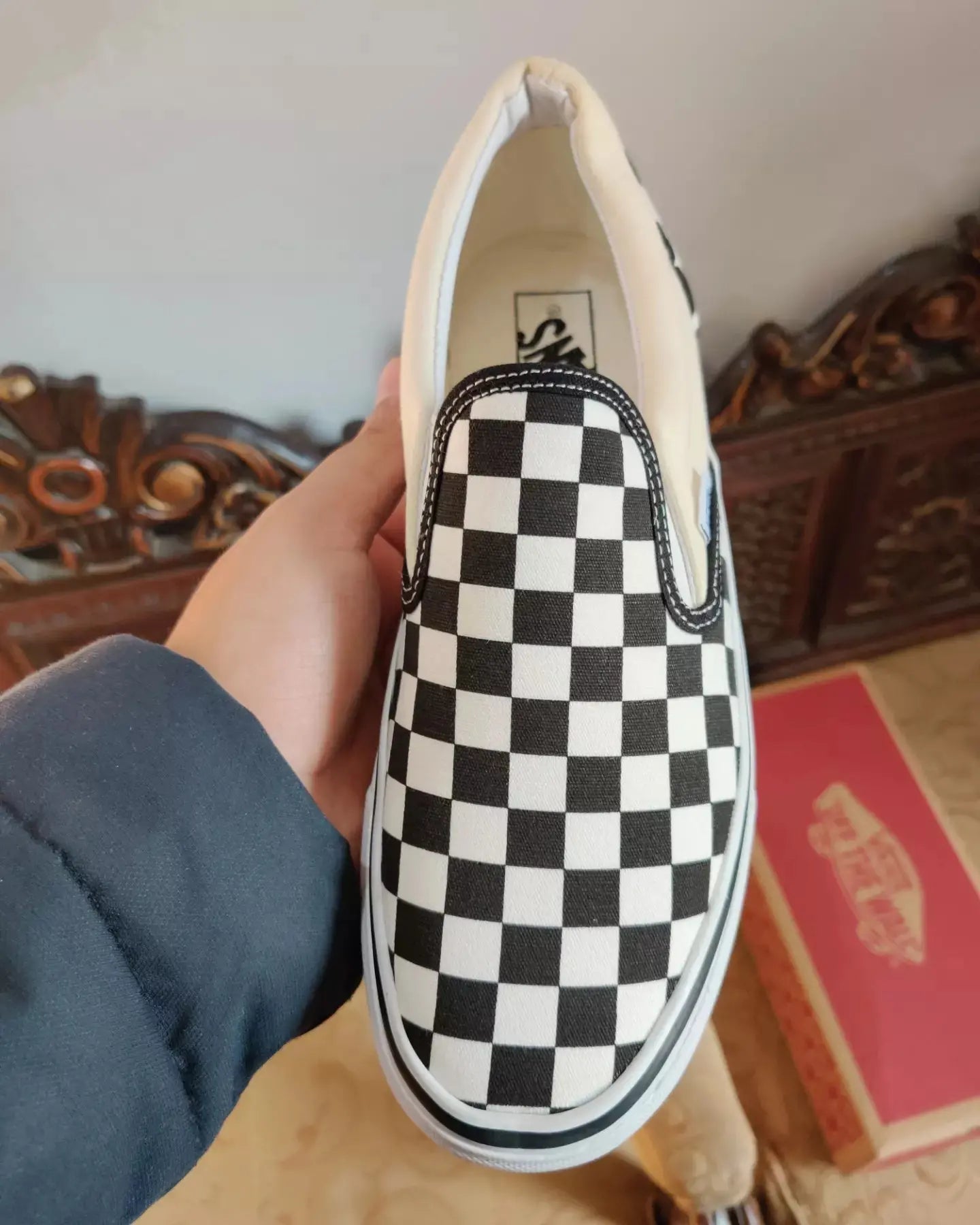 Vans Slip-on Checkerboard Sneak Kicks