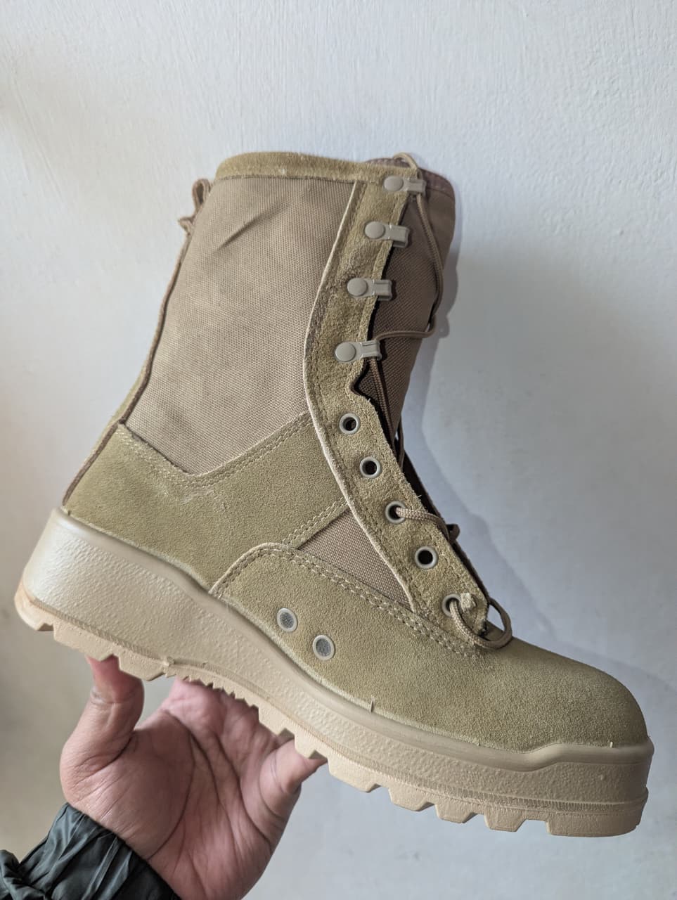 Camel Khaki Tactical Shoes Without Zip Sneak Kicks