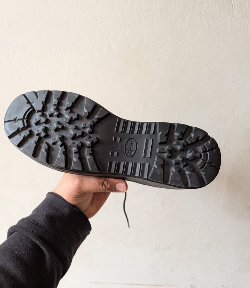 Servis Black Tactical Shoes With Zip Sneak Kicks